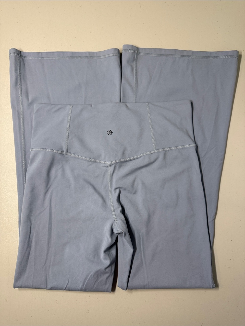 Athleta Elation Flare Pants Coastline Blue Gray Women’s Large